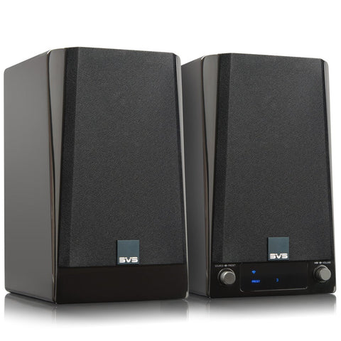 Wireless Powered Speaker System in Piano Gloss Black
