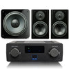 SoundBase with Prime Bookshelf Speaker and Subwoofer inPiano Gloss Black